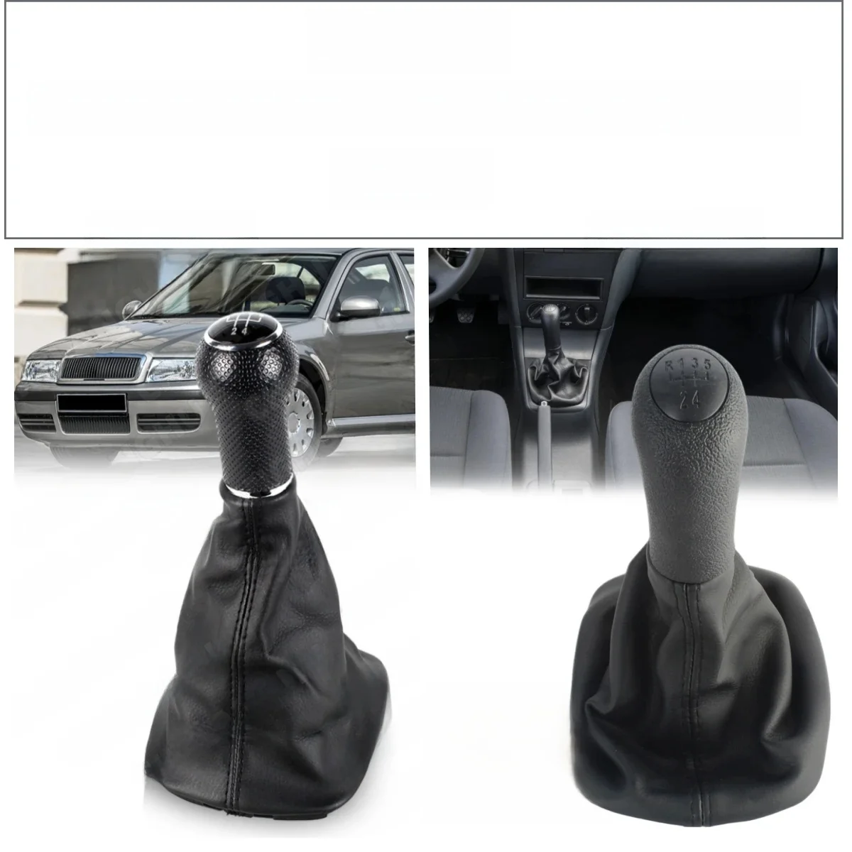 Do Octavia A4 MK1 Sedan 1997 1998 1999 2000 2001 2002 2003 2004 2005 2006 2007 2008 2009 2010 2011 Samochodowa gałka zmiany biegów 5 biegów — zdjęcie 2