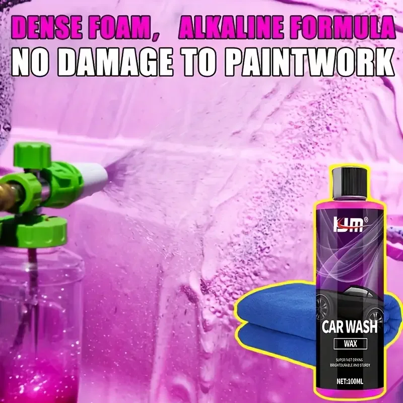 

Розовая мойка автомобиля с высокой пены — восстановитель и восстановщик нейтрального PH-керамического покрытия, безопасная защита от краски, улучшает блеск