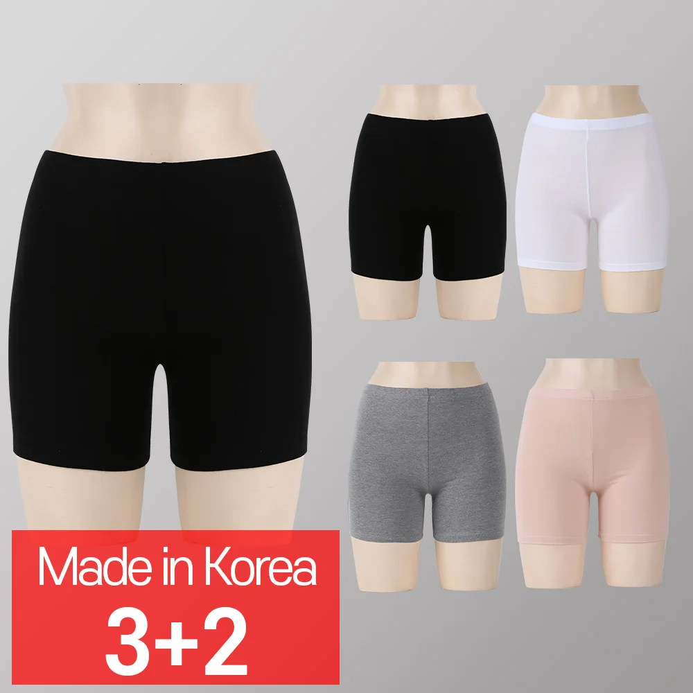 [5 set] Women's cotton three parts underwear pants Korean domestic underwear pants/student/school uniform/shirt/underwear _ CALL RA S