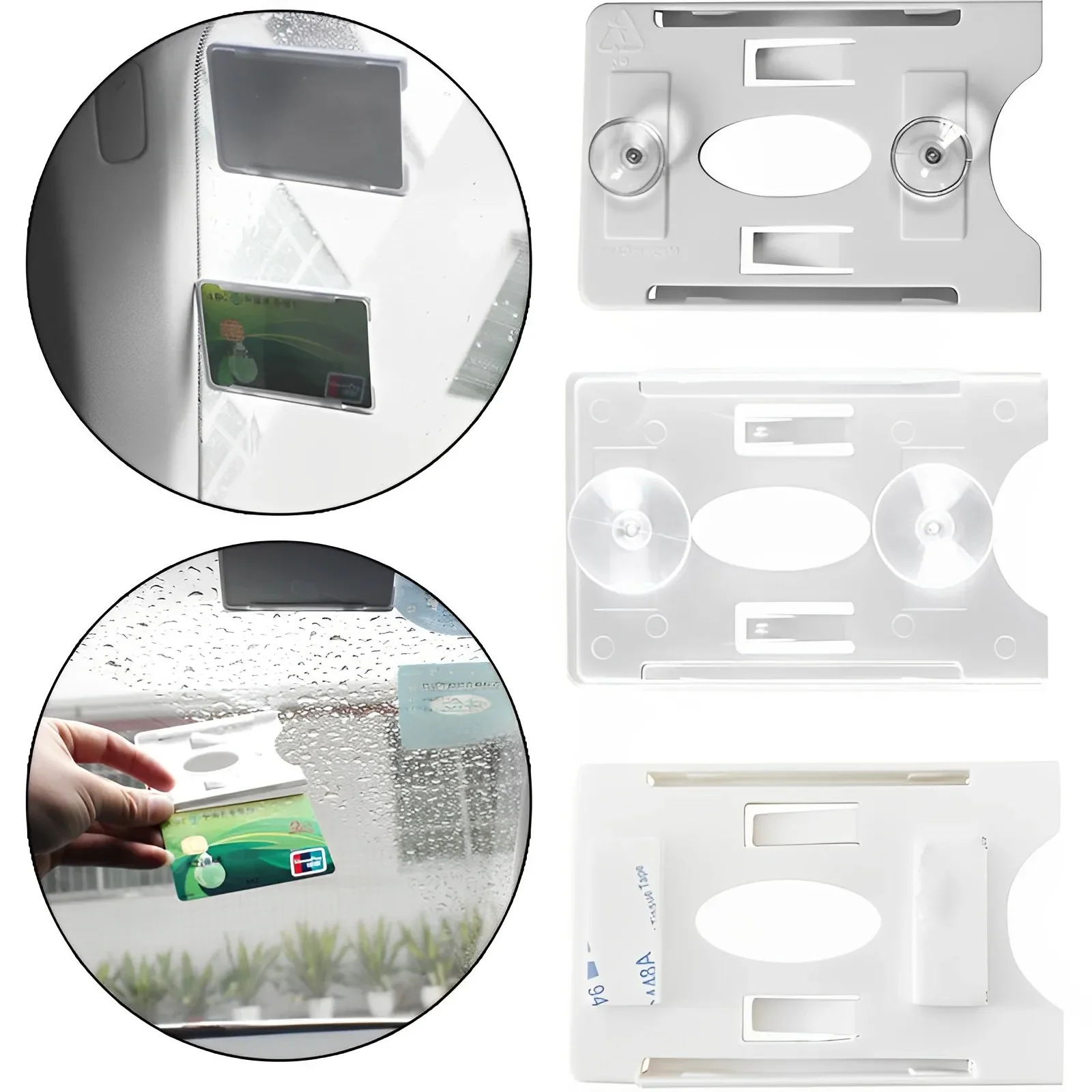 Porte-carte de voiture, manchon de carte d'organisation de voiture pour pare-brise, étiquette en verre, carte d'identité IC Durable, porte-billet de stationnement, accessoires automobiles