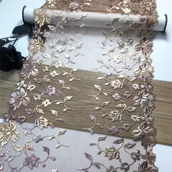 7 metri di tulle increspato ricamo pizzo trim tessuti di pizzo ricamati metallici abito fai da te artigianato per cucire lingerie lavoro ad ago