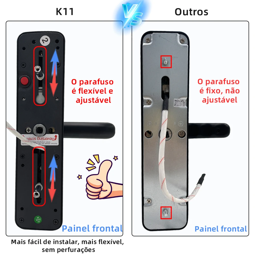 Raykube k11 tuya wifi fechadura biométrica de impressão digital