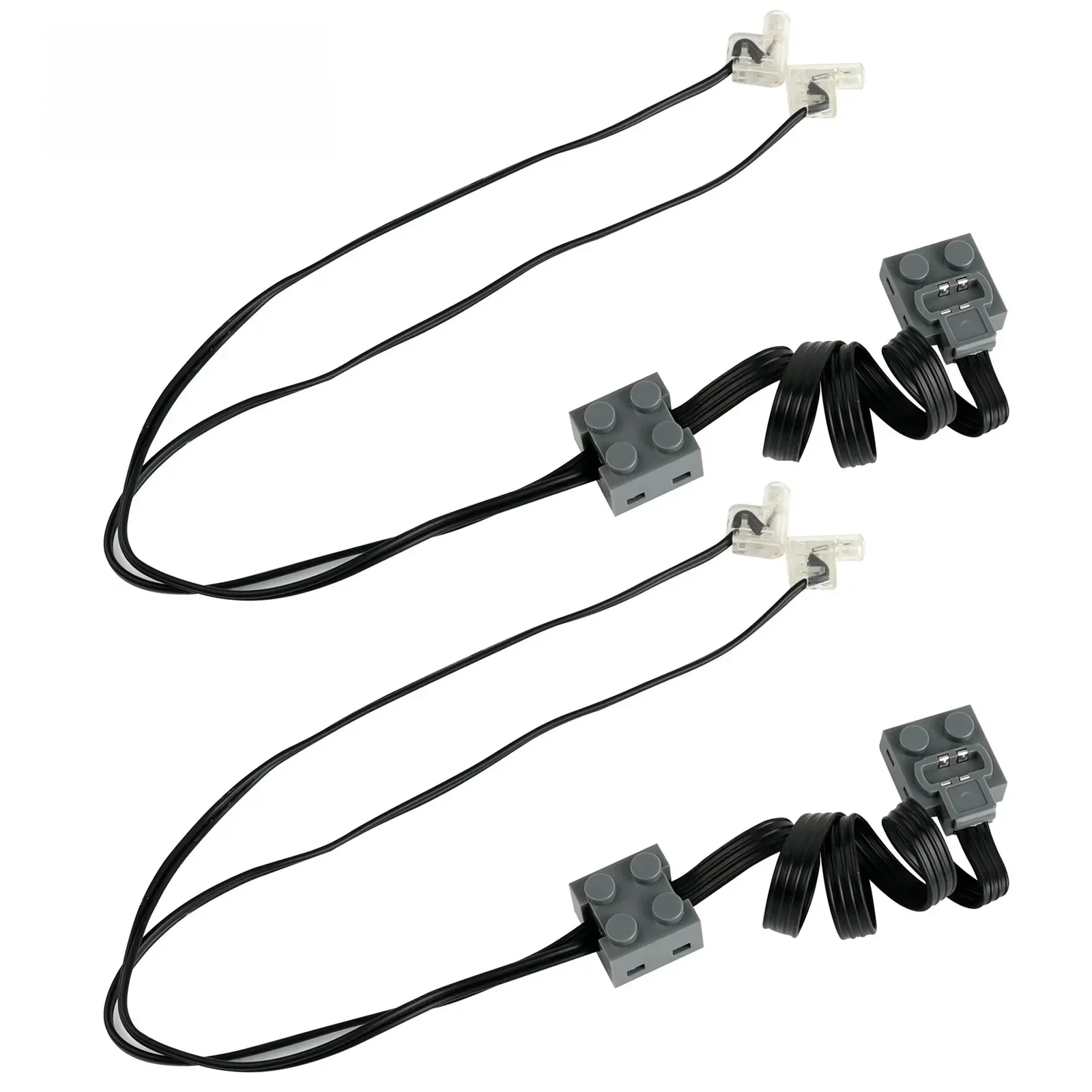 Pièces de fonctions d'alimentation MOC, 2 pièces, câble de ligne de liaison de lumière LED 8870 Compatible avec Legoeds Switch 8869, Modification de la lumière du Train de voiture