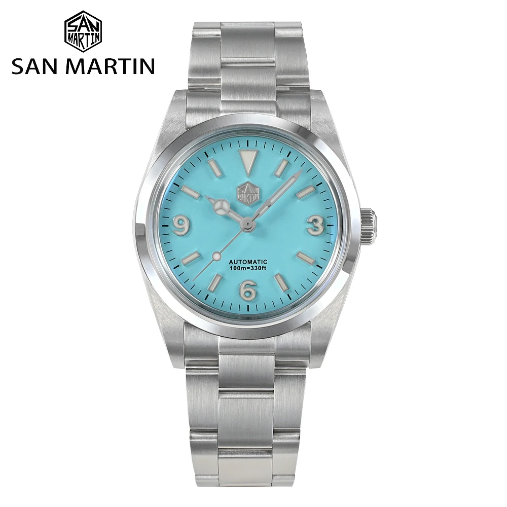 San Martin 36mm Men Watch Explore Climbing Series Fashion Couples Sport Wristwatch Automatic Mechanical Waterproof 10Bar SN0021