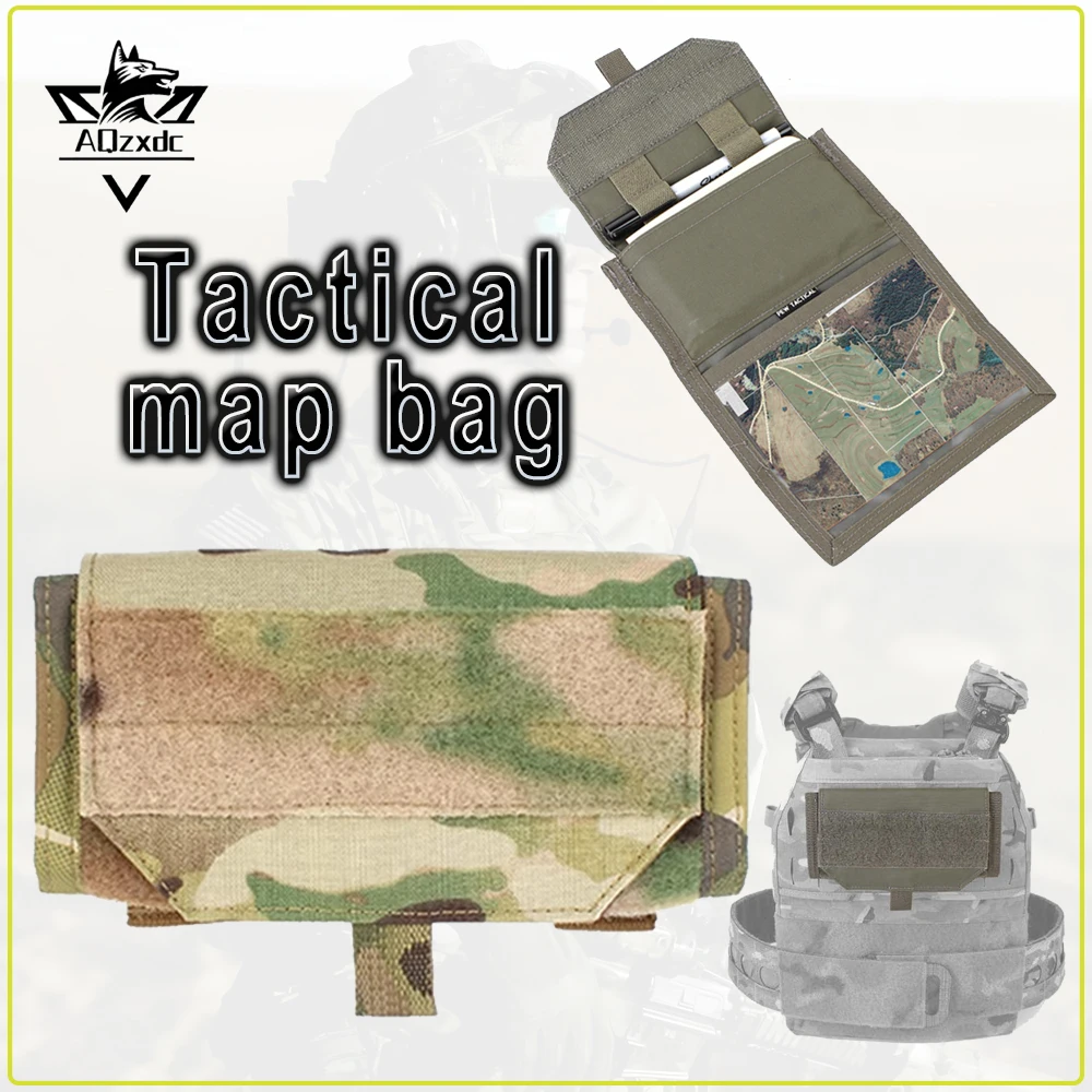 

Tactical Map Bag MOLLE Multifunctional Vest Chest Map Pocket EDC Foldable Sundries Pouch Hiking Camping Hunting Accessories