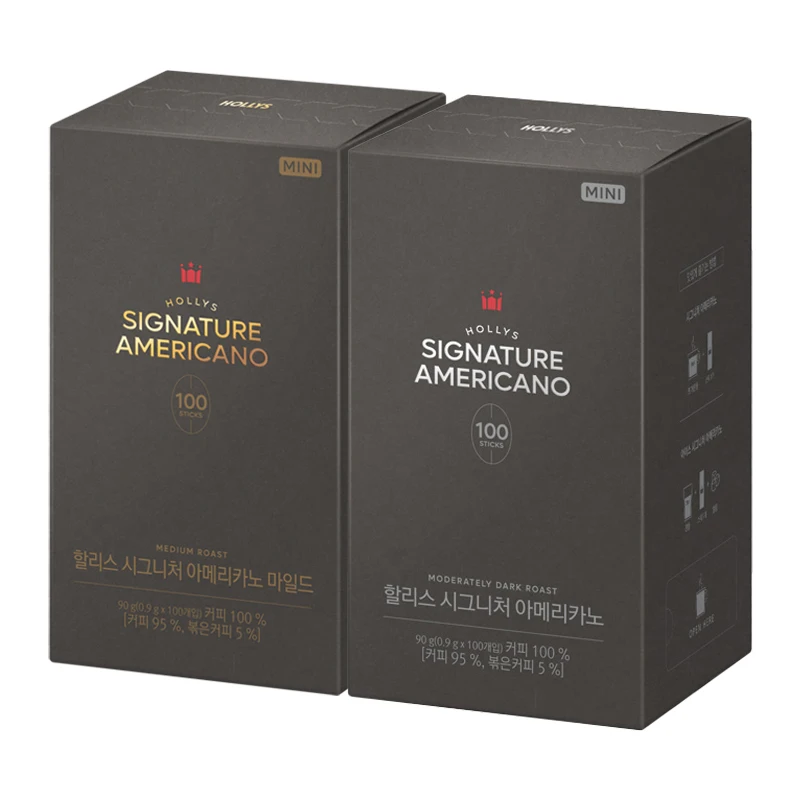 Hollys americano mini mild 100t americano mini dunkel 100t kaffee mischung harris haris halis heilige holys