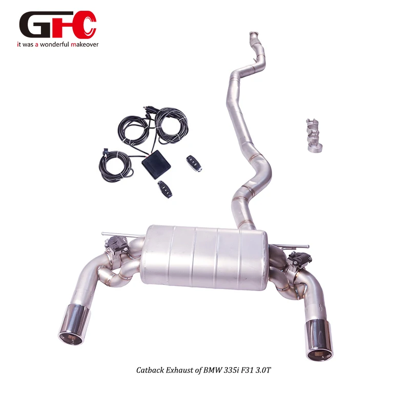 

GFC 304 Stainless Steel Exhaust System for 2014 BMW 335i N55 3.0T F31 Exhaust pipes