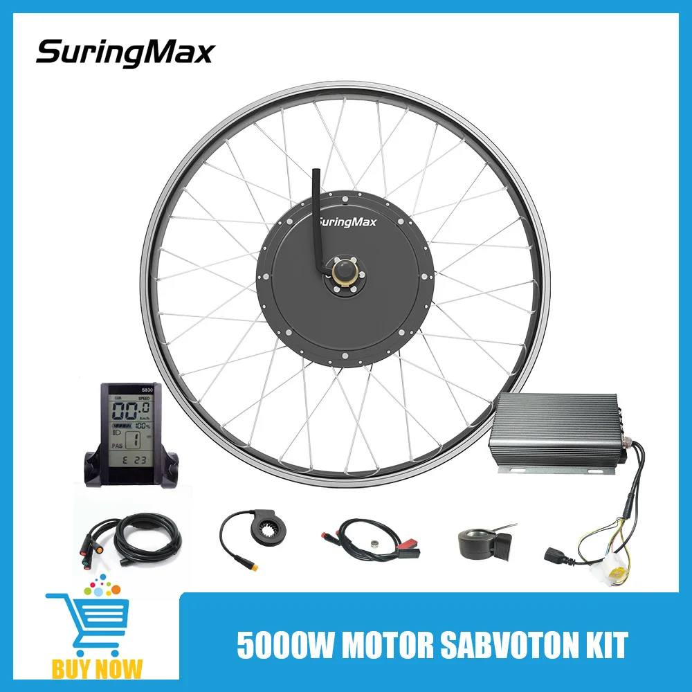 Electric Bicycle 5000w Hub Motor Conversion Kit 26