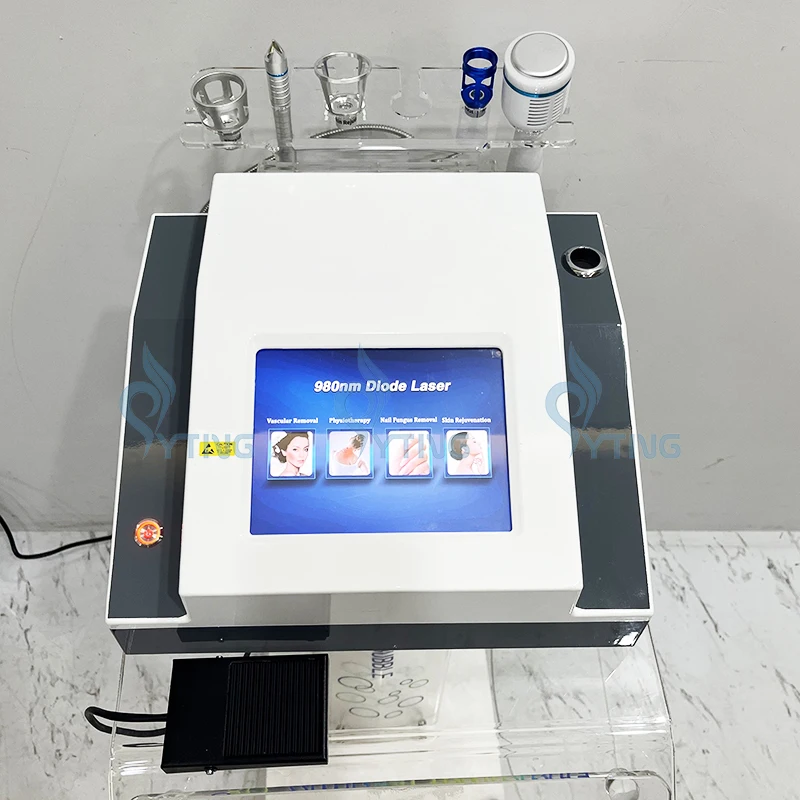 980nm Diode Laser 4 in 1 Onychomycosis Nail Fungus Removal Spider Vein Removal Physical Therapy Pain Relief Skin Rejuvenation