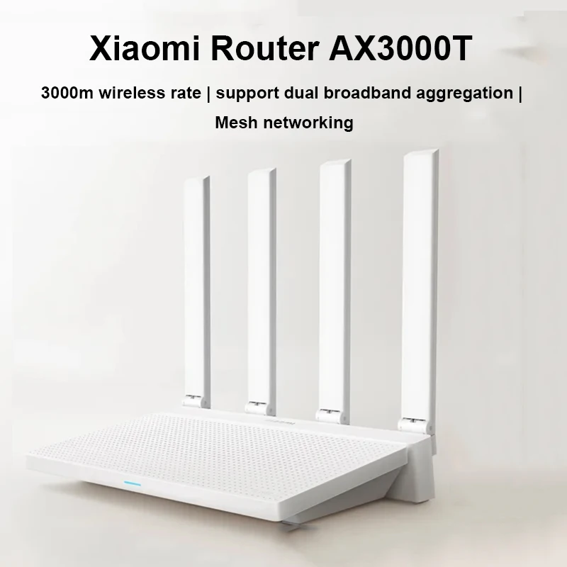 Original Xiaomi Router AX3000T IPTV Mesh Networking Gigabit Ethernet Ports Gaming Accelerator Repeater Modem Signal Amplifier