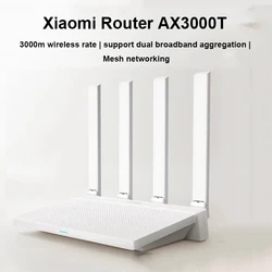 Original Xiaomi Router AX3000T IPTV Mesh Networking Gigabit Ethernet Ports Gaming Accelerator Repeater Modem Signal Amplifier