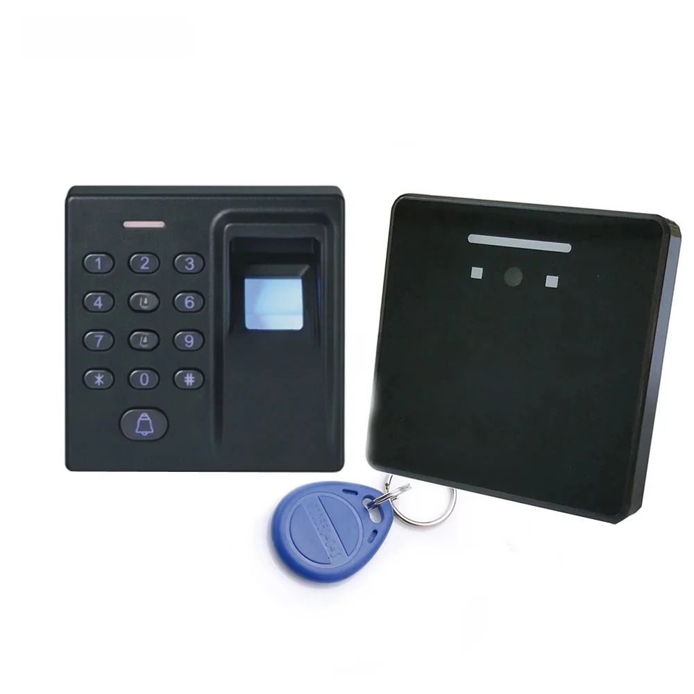 QRcode+RFID Card+Fingerprint Access Control Standalone Single Door Controller Cheapest Standalone Keypad Door Entry controller