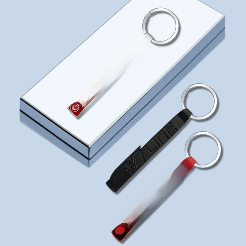 Porte-clés de voiture GT ligne emblème Logo porte-clés couverture en métal porte-clés pour Peugeot RCZ 208 407 308 508 3008 5008 accessoires favorit