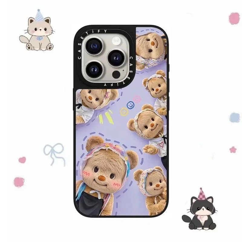 

The CASETi co-branded Butter Bear phone case is suitable for iPhone 16 Pro Max, Apple 15/14, cute cartoon