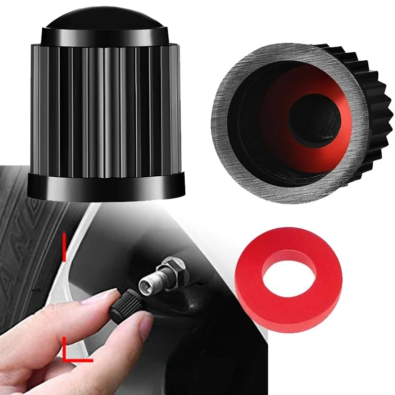 AliExpress 20Pcs Tire Valve Caps Plastic Dustproof Rim Hub with O Rubber Ring Covers 7 Colors for Car Auto Bike Bicycle Trucks Motorcycles
