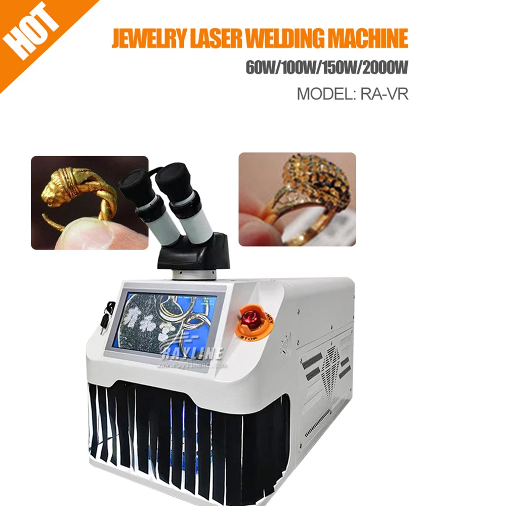 Mini Portable Jewelry Laser Welding Machine Laser for Soldering Jewelry YAG Spot 100W 150W 200W CCD Gold Silver Ring Chain Watch