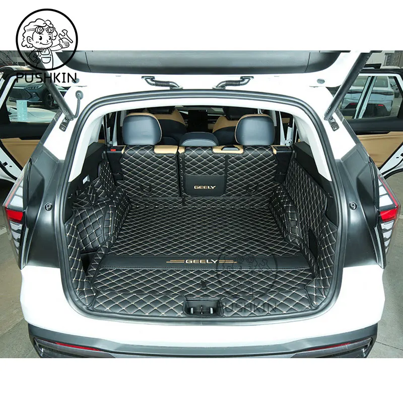 Car Trunk Mat Cargo Liner For Geely Atlas pro Geely Starray 2023 2024 Boot Pad Carpet Cover Protect Cushion Mats Accessories