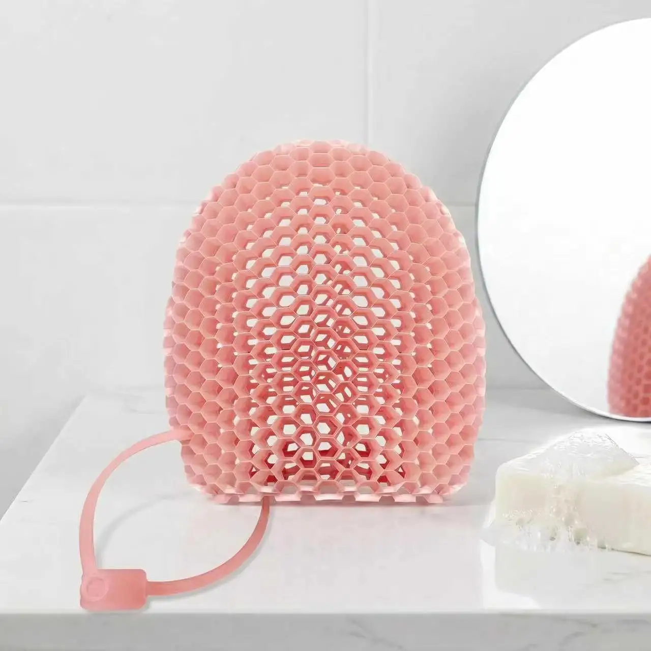 Honeycomb Exfoliating Bath Glove Soft Body Scrub Mitt, Deep Cleansing Shower Massage Sponge for Dead Skin Removal Spa Use view 2