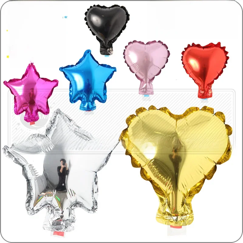 10 sztuk 5 cali małe urocze serce w kształcie gwiazdy balon foliowy dekoracja ślubna przyjęcie urodzinowe baby shower balon dekoracja zabawka — zdjęcie 2
