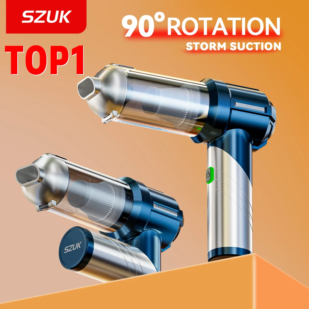 SZUK New Mini Car Vacuum Cleaner Wireless Handheld Vacuum Cleaner Cleaning Machine Strong Suction Portable Vacuum Cleaner Car