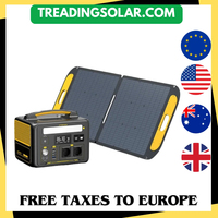 VTOMAN JUMP600X with 110W Solar Panel included,600W 299Wh LiFePO4 Portable Power Station with Solar Charger for Camp