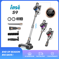 Inse S9 cordless vacuum cleaner, 55KPa, 60min, 1,5 L dust cup, light display battery, for animal hair, Carpet