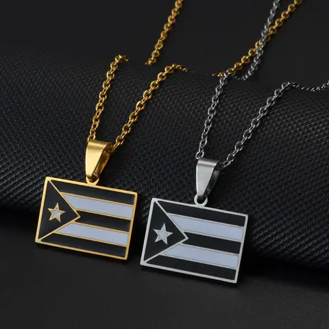 पीआर प्यूर्टो रिको पेंडेंट नेकलेस महिलाओं लड़कियों के लिए स्टेनलेस स्टील हवाई गुआम ग्वाडेलोप मायोटे हिबिस्कस फूल आभूषण #512862 8 best sales जपापुष्प - №7