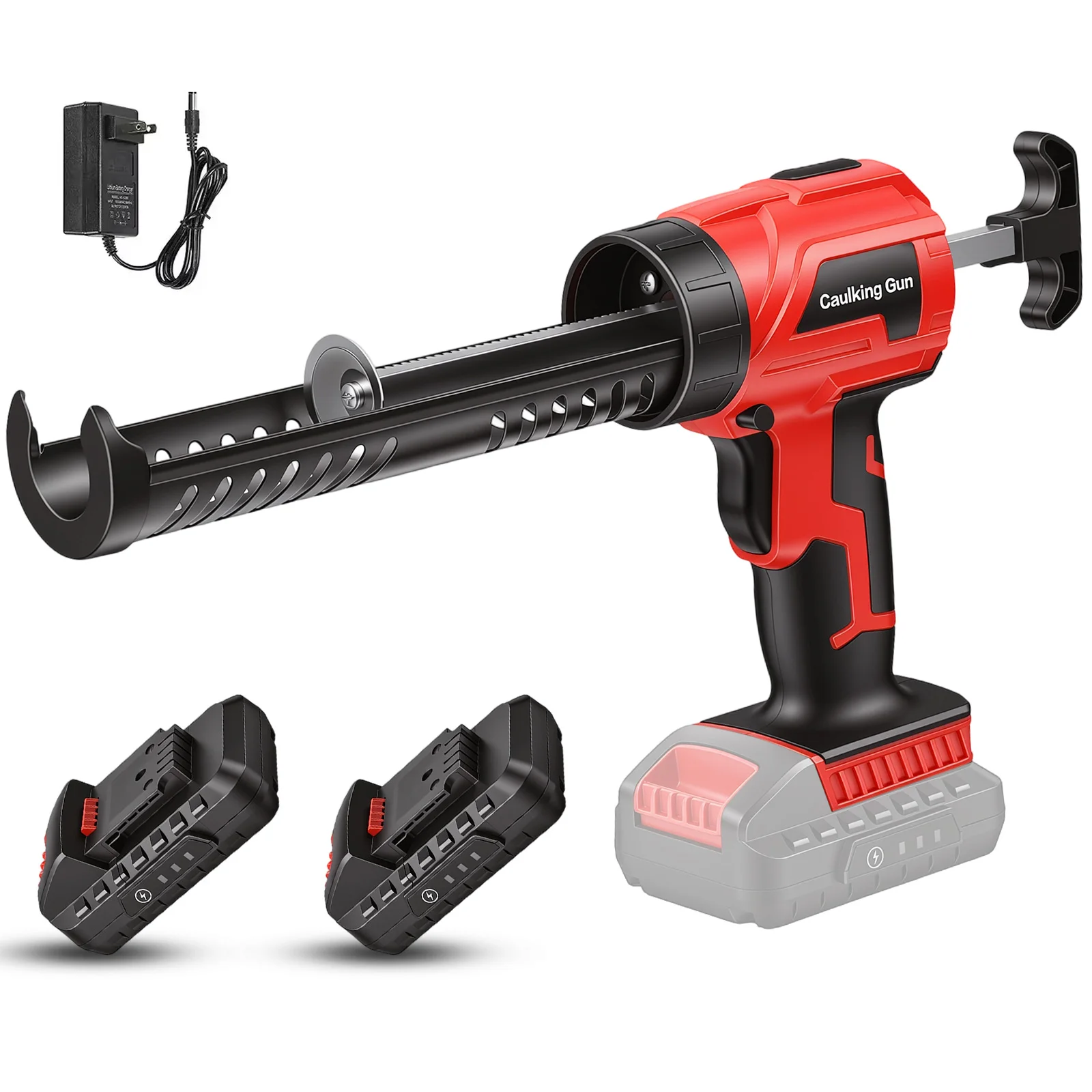 Pistolet à colle électrique sans fil, pistolet à colle pour verre, pistolet à calfeutrer, 4 vitesses, outil de collage électrique pour portes et fenêtres, compatible avec la batterie Makita 21V