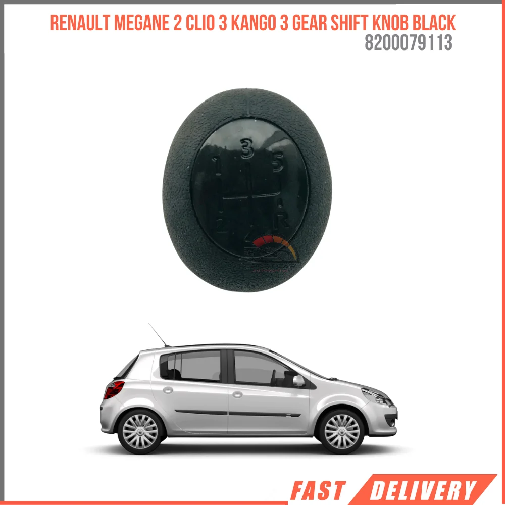 

For Renault MEGANE 2 CLIO 3 KANGO 3 Gear Shift Knob Black 1PC long black High Quality Reasonable Price Car accessory 8200079113