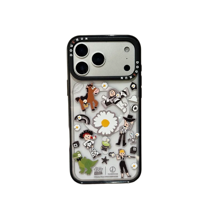 Urocze etui na telefon z motywem kwiatów i zabawek, magnetyczne, do iPhone 18 Pro Max 17 16 15 14 Pro 16 Pro 17 Pro, z podstawką Magsafe i łańcuszkiem. — zdjęcie produktu 7