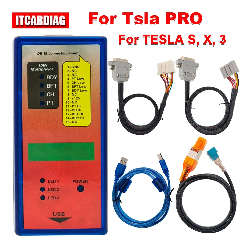 

For Tsla PRO For TESLA Model S X 3 Car Diagnostic Scanner Tool For TESLA Model S Diagnostic ECU Programming Tool