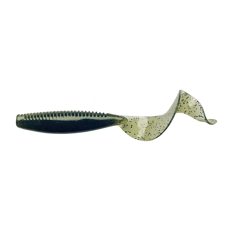 GUIDE POST 2,0/2,5/3,0 Zoll Soft-Tailed Worm Soft Lure Künstlicher Castfish Bait Tackle Angelköder mit 12 beliebten Farben