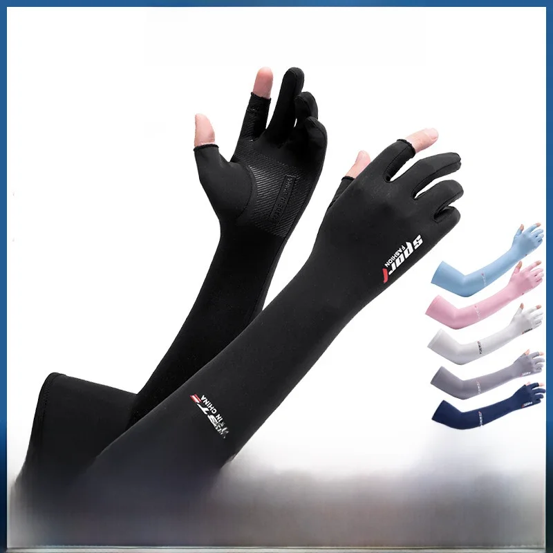 AliExpress HKXY GLOVES UV Solar Arm Sleeves Women Men Summer Cycling Long Sleeves Anti-Sunburn Cuff Breathable Fishing Arm