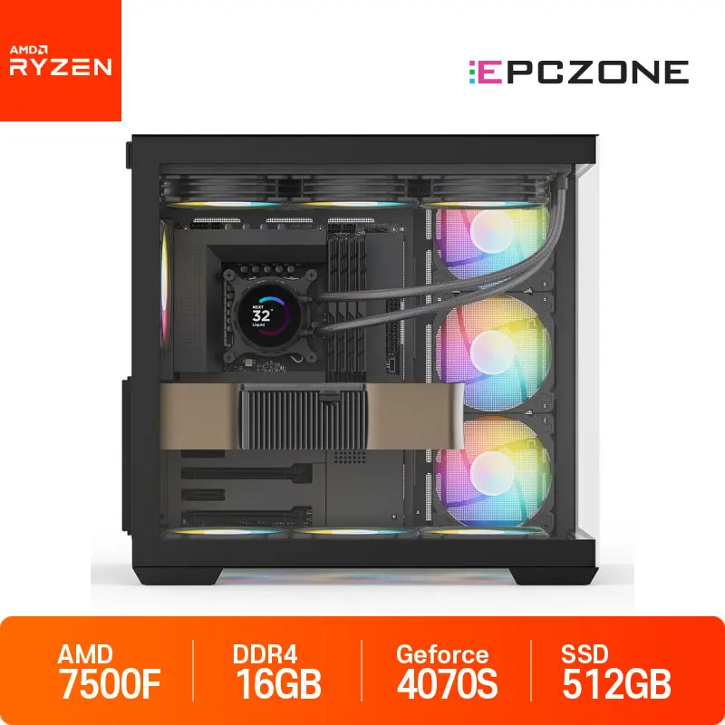 Ryzen 5 7500F_RTX4070 SUPER Computer body AMD gaming computer assembly PC