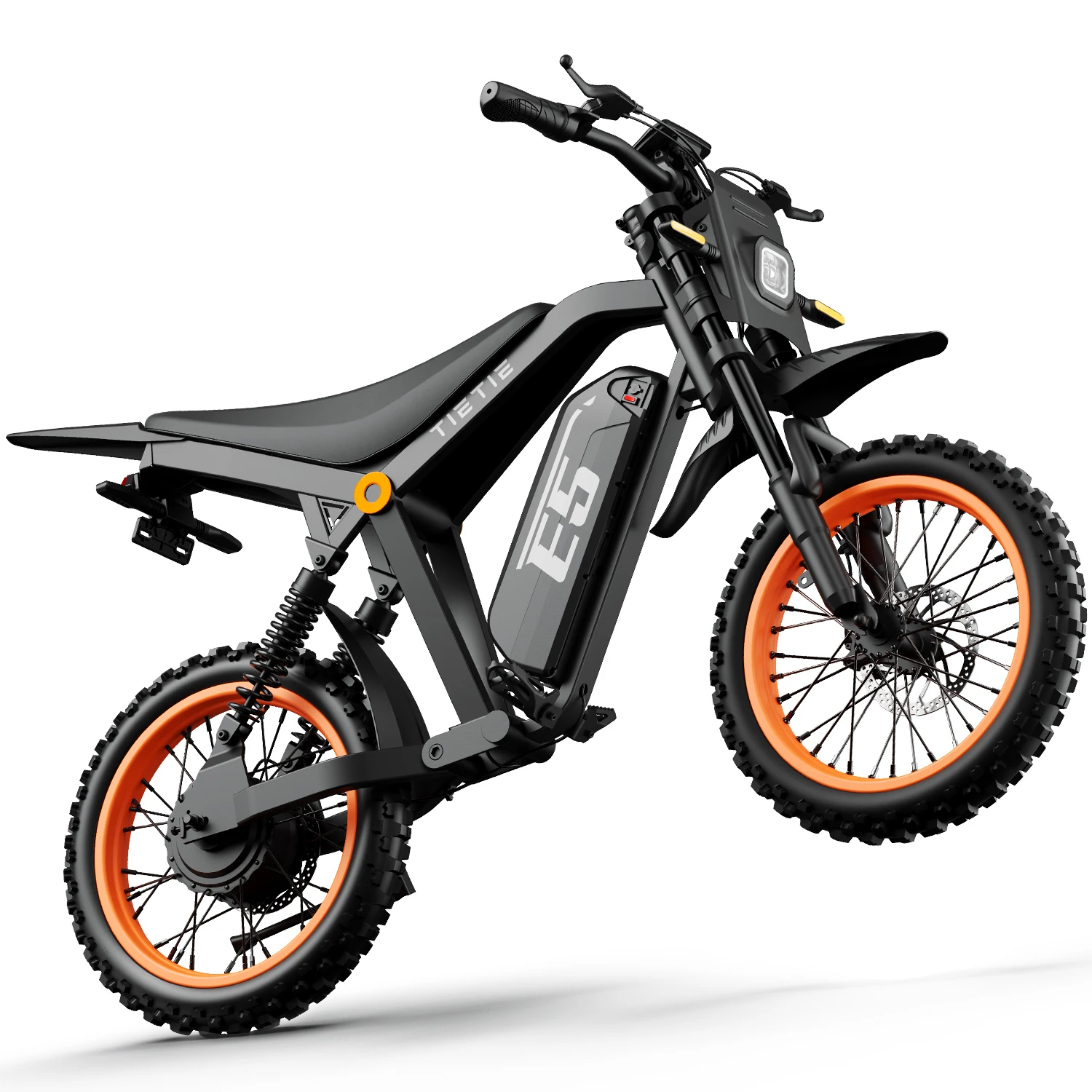 Motocyclettes électriques URLIFE E5 250W, pneus tout-terrain, batterie amovible 48V 20AH, vitesse 25 km/h, autonomie 80 km, vélo électrique tout-terrain pour adultes