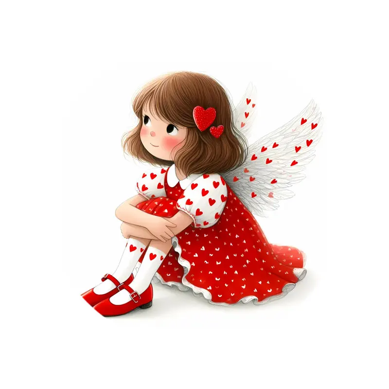 Fantaisie Valentine fille 12mm/14mm/16mm/18mm/20mm/25mm rond Photo verre cabochon démo dos plat résultats de fabrication