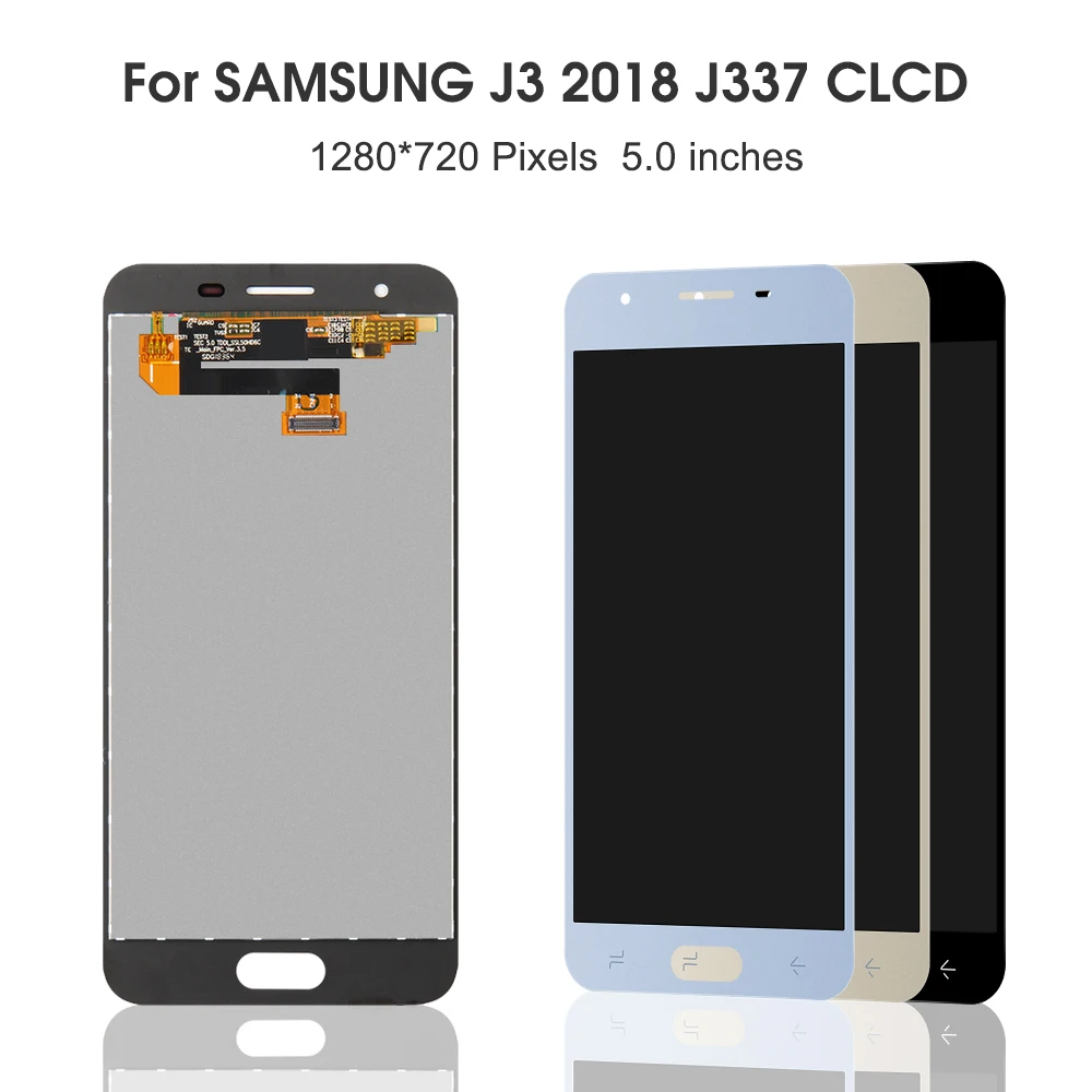 5.0\'\'J3 2016 2017 2018 For Samsung For J320 J330 J337 LCD Display Touch Screen Digitizer Assembly Replacement