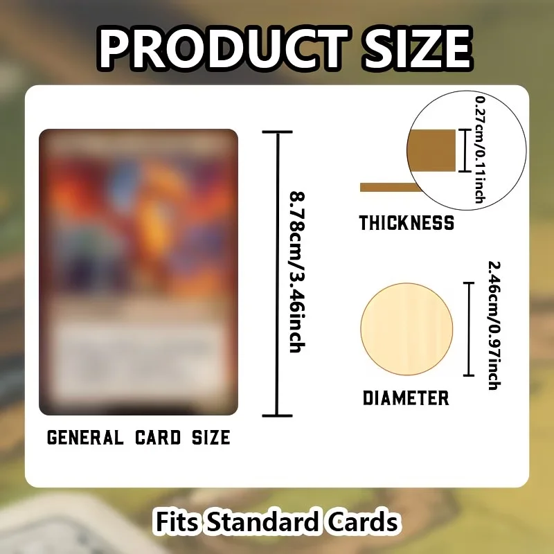 12 wooden tracking word cards, ideal for card games and magic assembly conferences