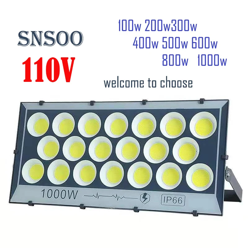 

Popular sale 110V LED Flood Light 300W 400W 500W 600W 800W 1000W outdoor light for building househould factory warehouse