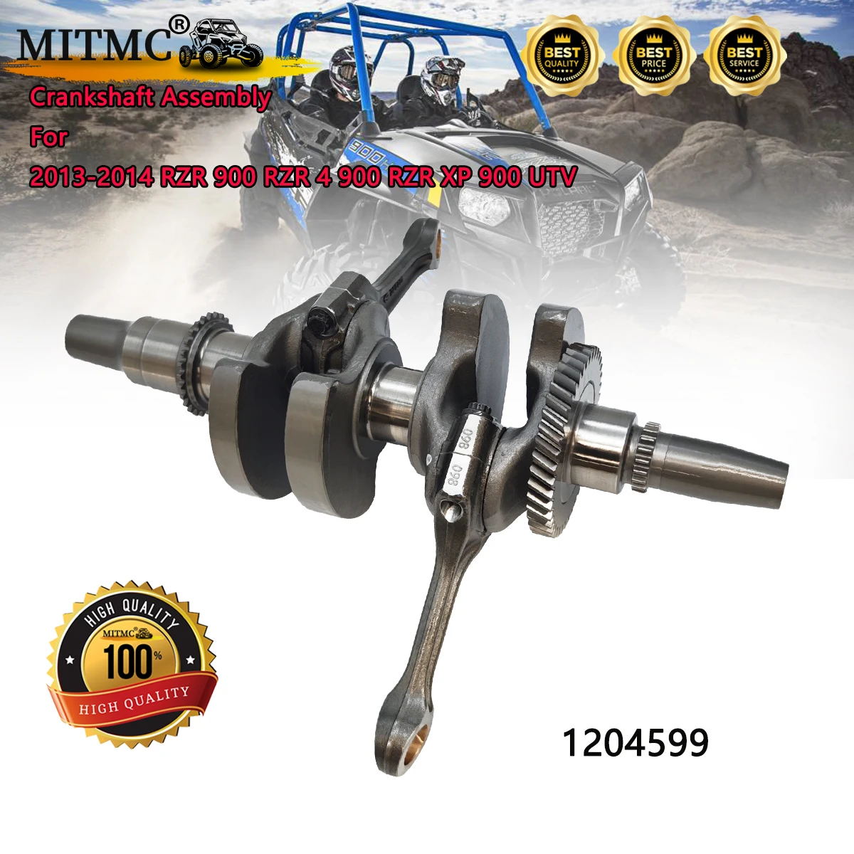 

Коленчатый вал в сборе для RZR 900 RZR 4 900 RZR XP 900 UTV 2013-2014 гг. 1204599