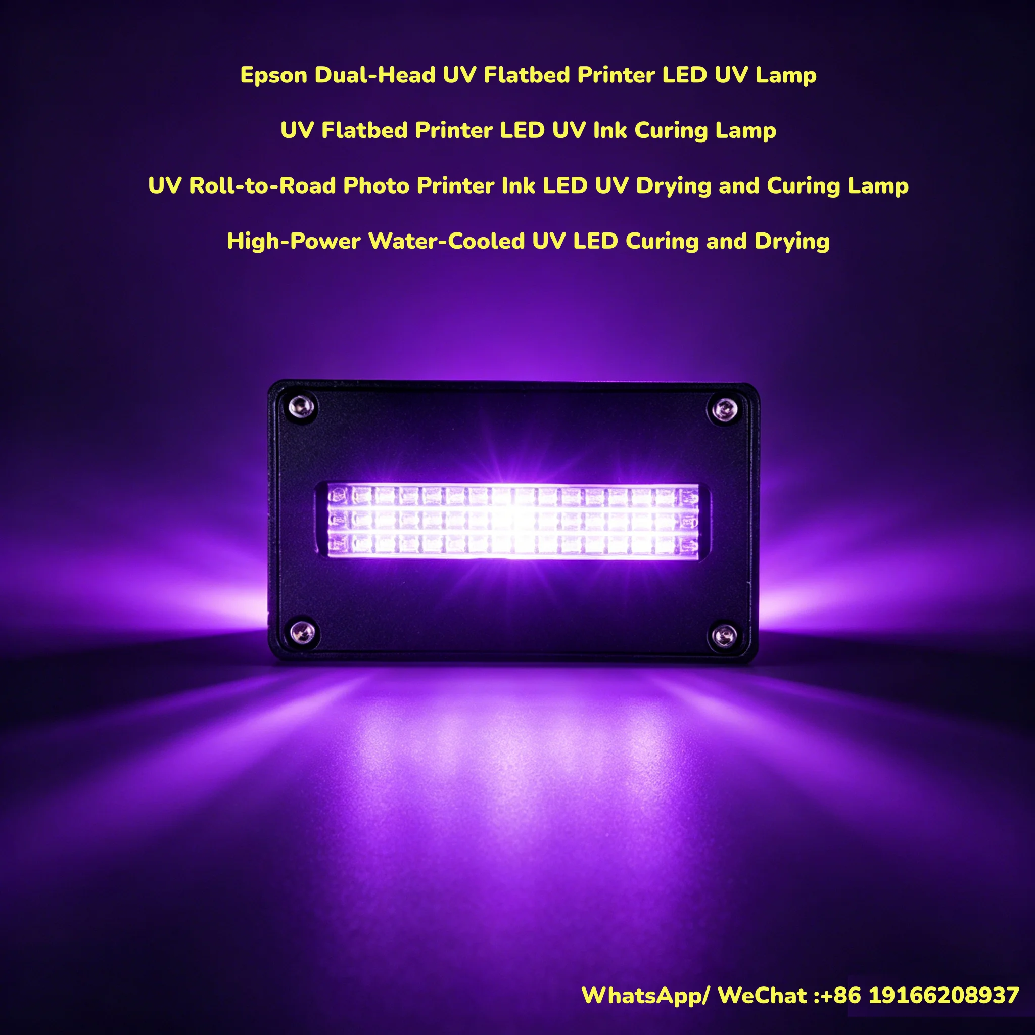 

LED UV Lamp 150W 60*15mm for 1325 1512 1610 2513 5th 7th Gen Printhead TX800 XP600Epson Dual Head UV Flatbed Printer