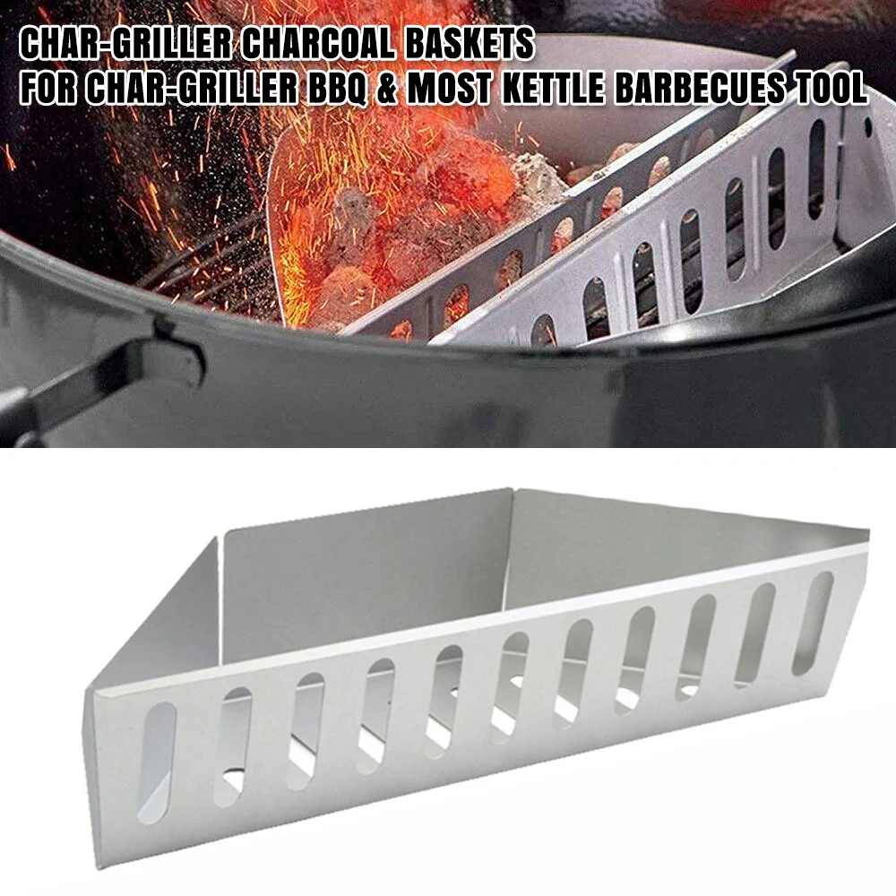 1x Charcoal Baskets For Char-Griller BBQ & Most Kettle Barbecues Tool