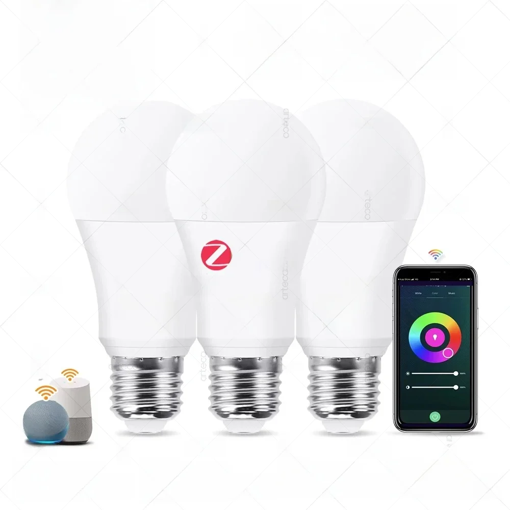 Zigbee E27 LED-Glühbirne Alexa Smart LED-Lampe RGB CW WW LED-Lampen funktionieren mit Smart App Home Assistant Z2M Google Zigbee 3.0 Hub
