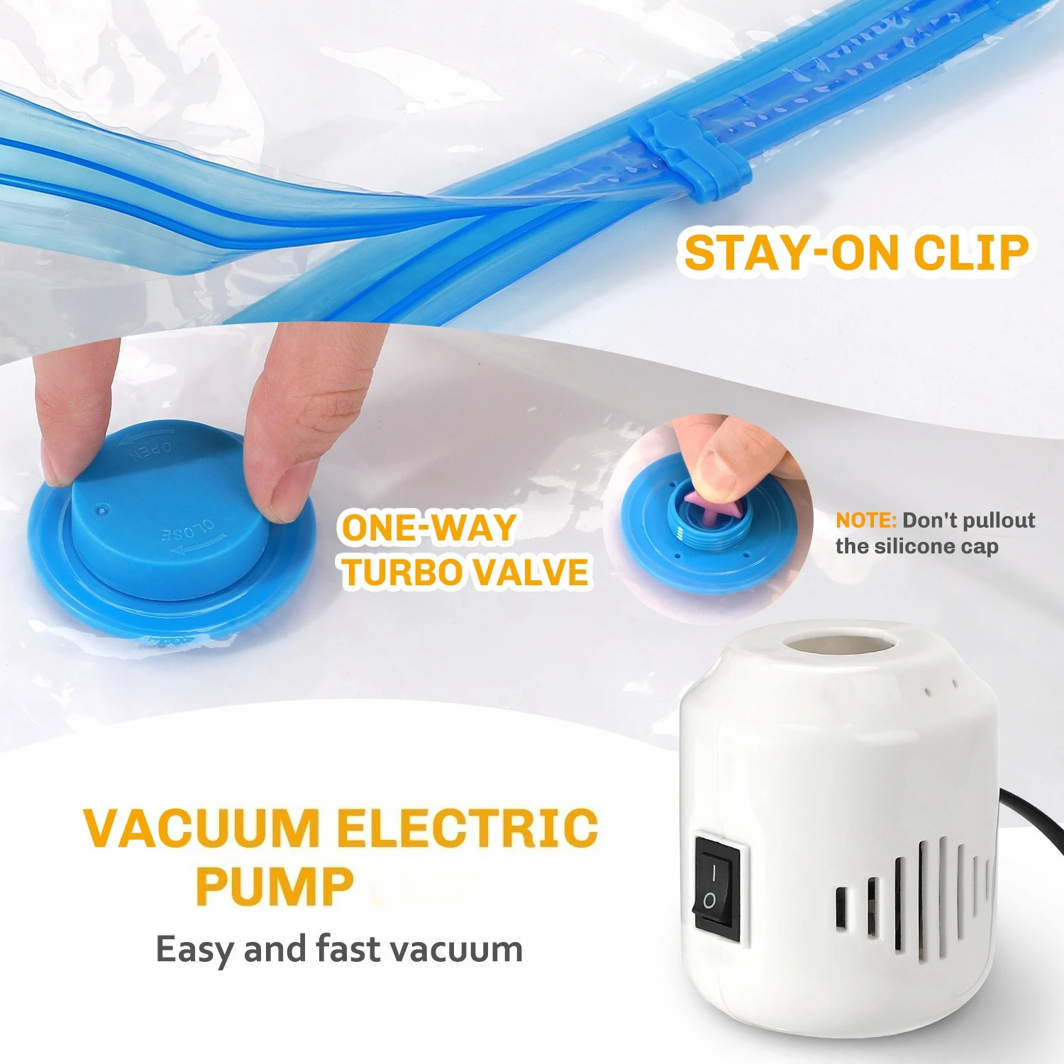 Vacuum Storage Bags with Elect - đánh giá và giá Compression Bag Vacuum