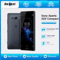Sony Xperia XZ2 Compact 4G LTE Mobile Phone S0-03K H8216 H8266 5.0'' IPS LCD 4GB RAM 64GB ROM Snapdragon 845 Android CellPhone