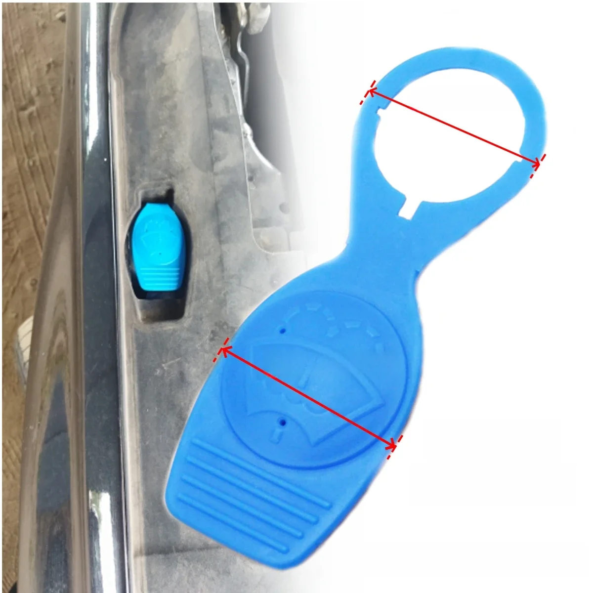 Bouchon de réservoir de liquide de lave-glace de pare-brise de voiture, 37mm, pour Audi TT A8 D4 R8 100 80, VW Golf Jetta Passat Polo T3