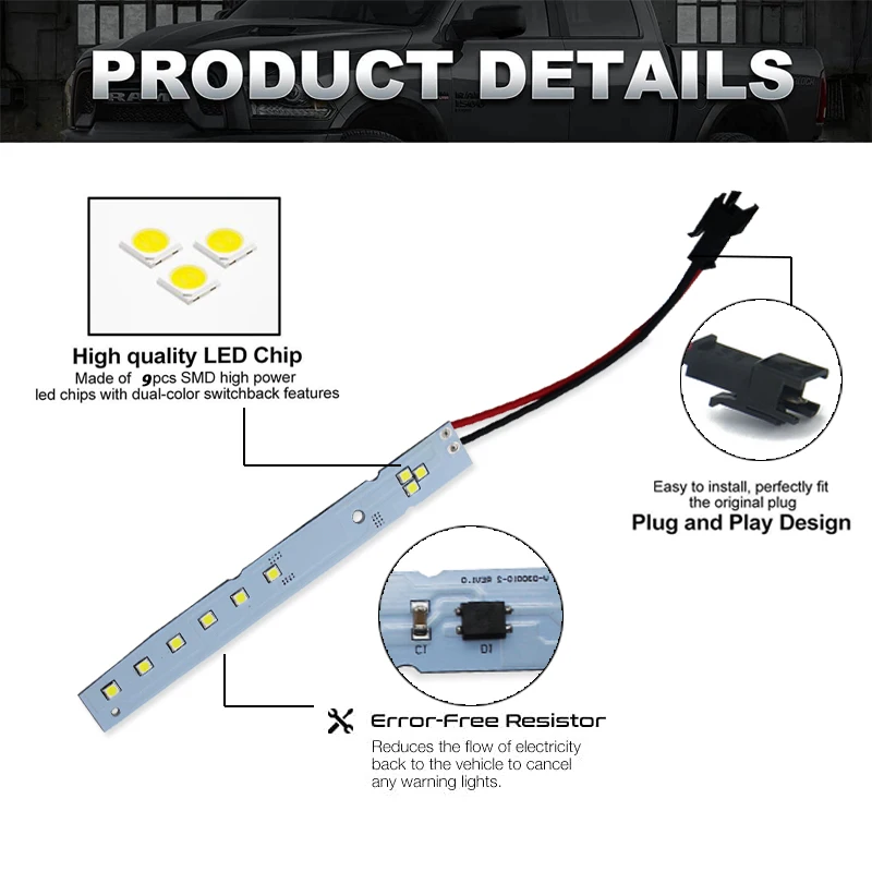 iJDM 9SMD LED Eyelid Eyebrow Modules For 2008-2010 BMW E60 LCI 5 Series 528i 535i 550i M5,HID Matching Xenon White