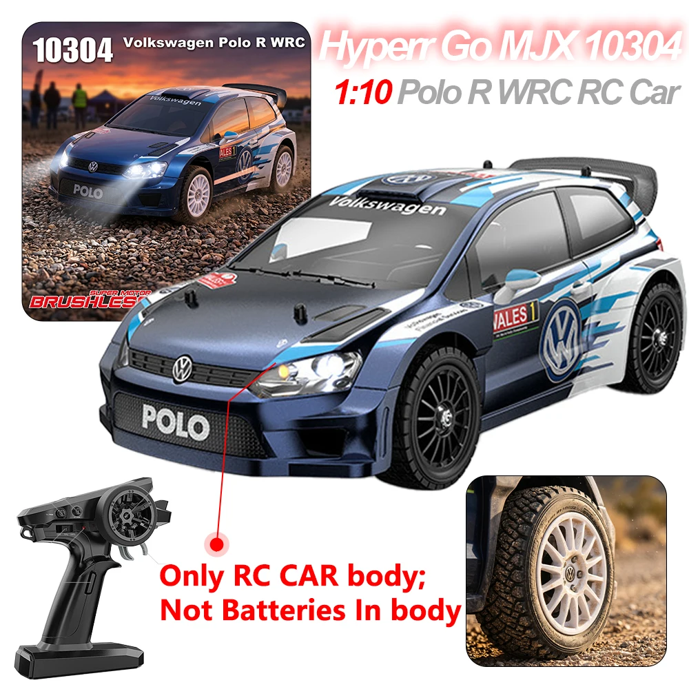 Hyperr Go MJX 10304 1/10 Bürstenloser Motor 2S 47KM/H Hochgeschwindigkeits-Drift-Rennwagen 4WD Professioneller 3S 70KM/H Ferngesteuerter Offroad-Wagen Bürstenmotor Monster Trucks Spielzeug Geschenke
