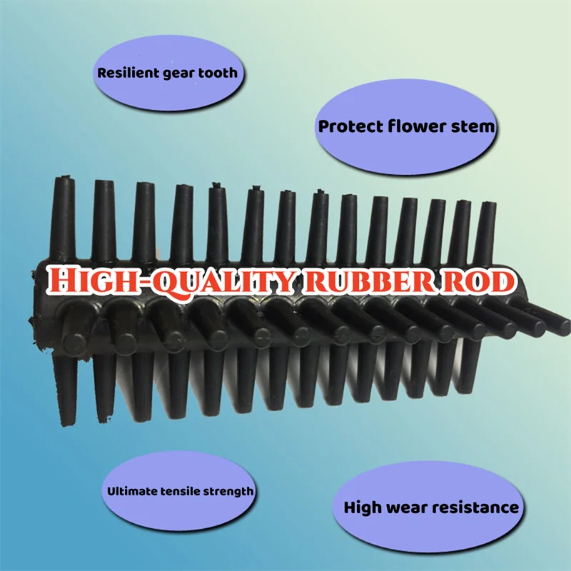 Rubber Rods for Flower Thorn Removing Machine, High Quality,Resilient Gear Tooth, Protect Flower Stem, Ultimate Tensile Strength