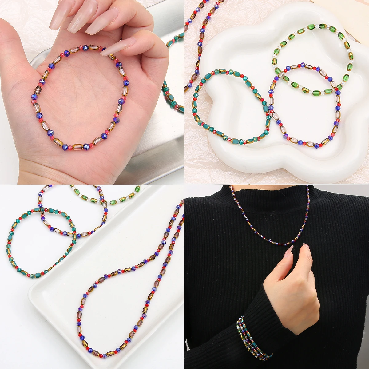ลูกปัดแก้วทรงรีบริโอเล็ต 100 ช - Jewelry Making Beginners บทวิจารณ์และราคา